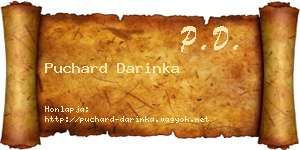 Puchard Darinka névjegykártya